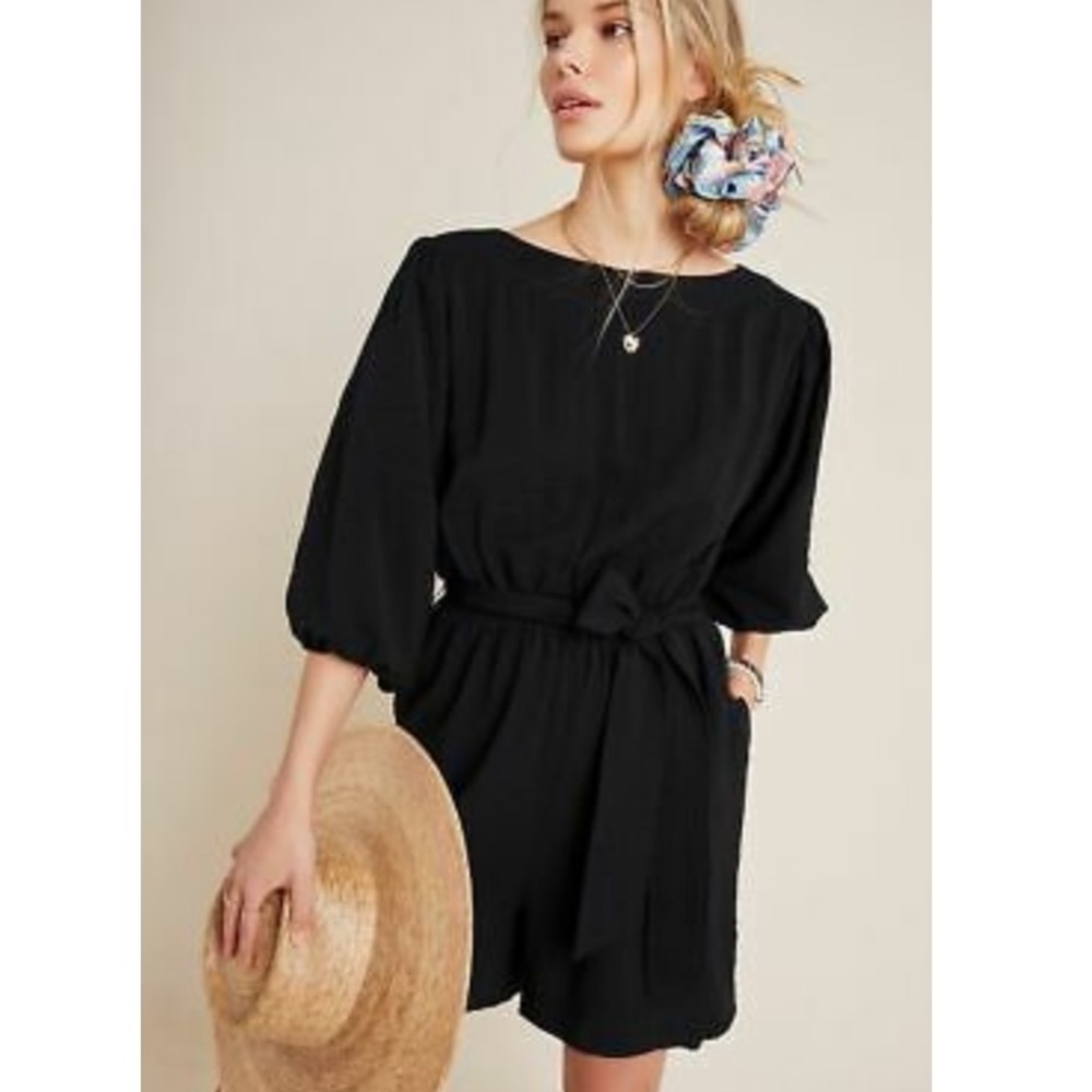 Anthropologie Black Romper